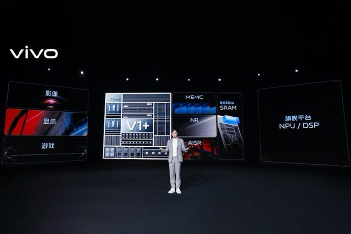 Vivo custom V1+ imaging chipset for computational photography.