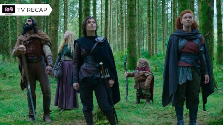 Willow and his allies stand in a forest in Willow.