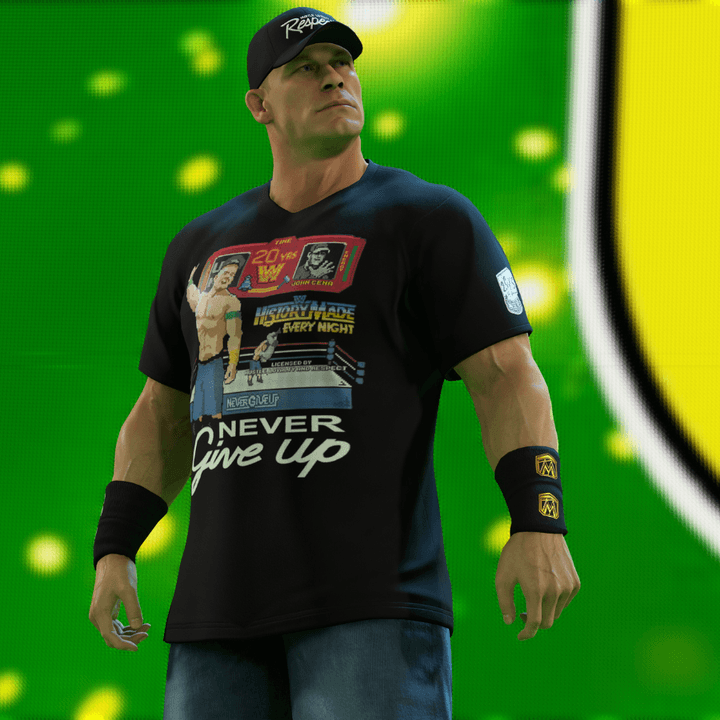John Cena stands on a ramp in WWE 2K23.