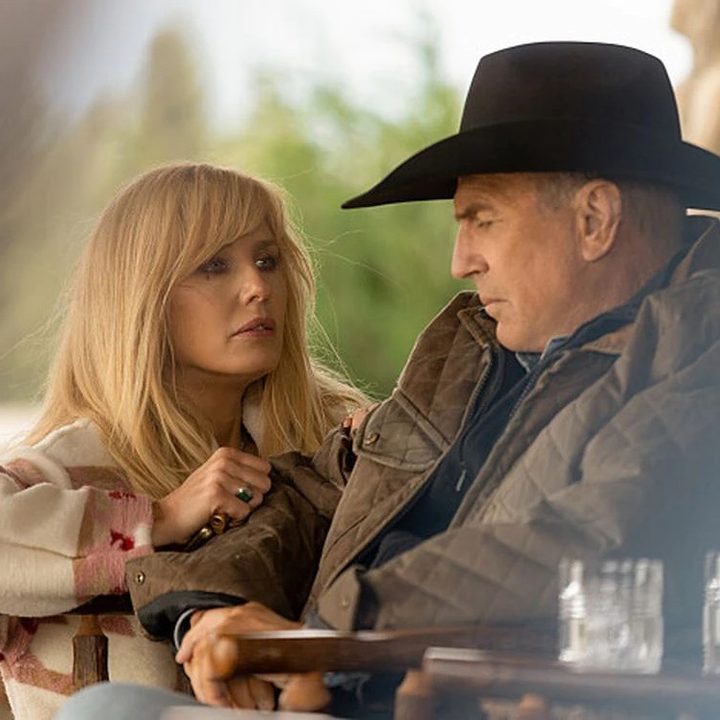 Beth talks to her father in Yellowstone.