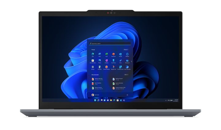 ThinkPad X13 front view on white background.