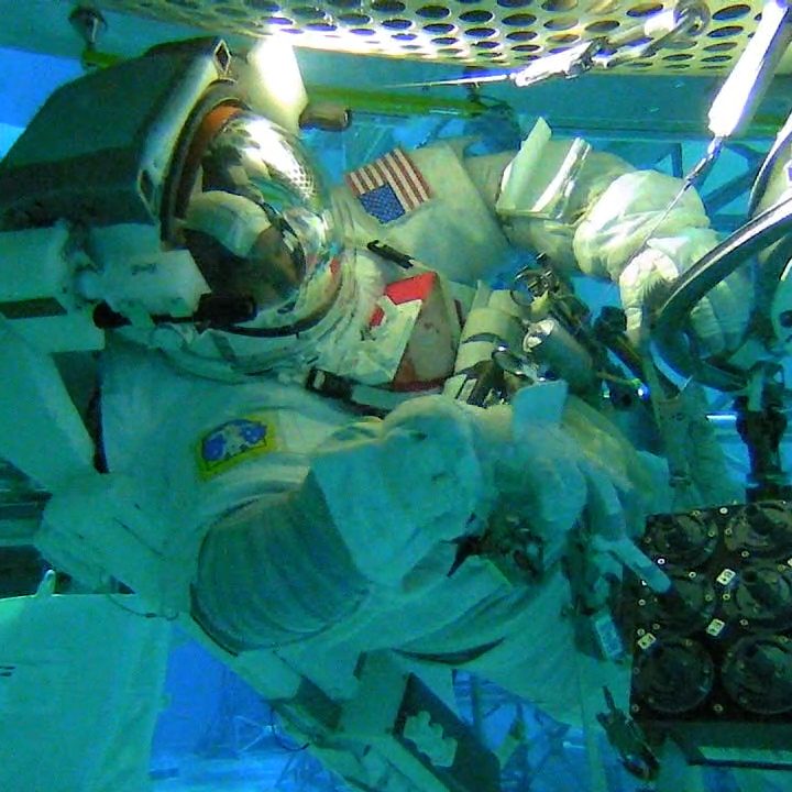 NASA astronaut Victor Glover tests collection methods for ISS External Microorganisms
