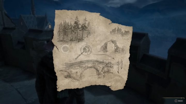 A hand drawn map of a bridge.