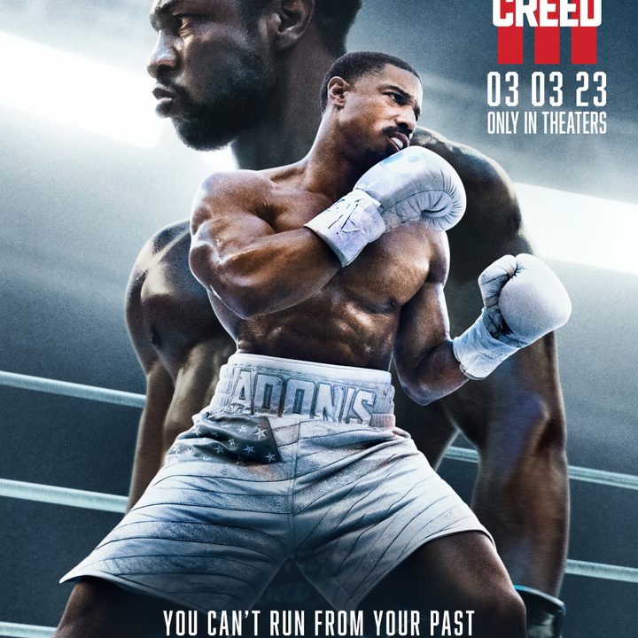 Poster of Jonathan Majors and Michael B. Jordan for Creed III.
