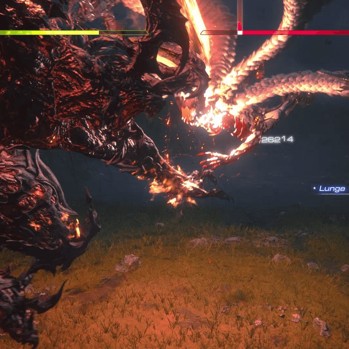 Ifrit fights Garuda in Final Fantasy XVI.