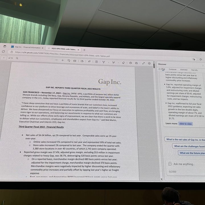 New analysis tool in Microsoft Edge.