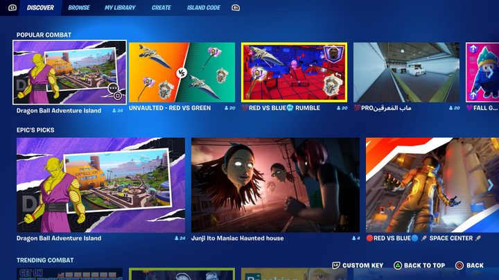 Fortnite Fortnite Dragon Ball Adventure Island playlist.