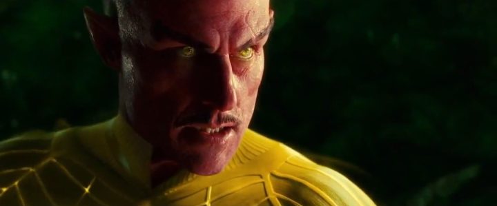 Sinestro as a Yellow Lantern in "Green Lantern" (2011).