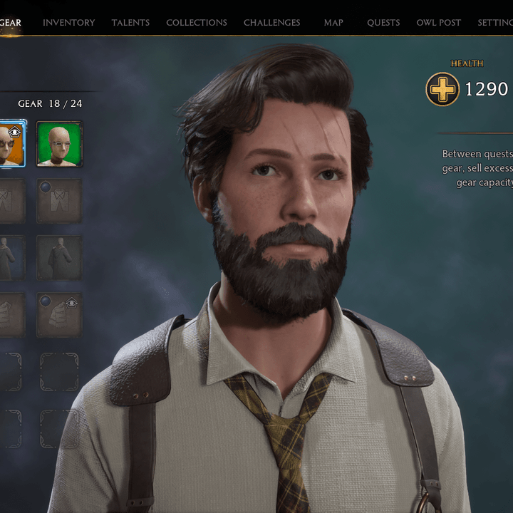A wizard with a beard.