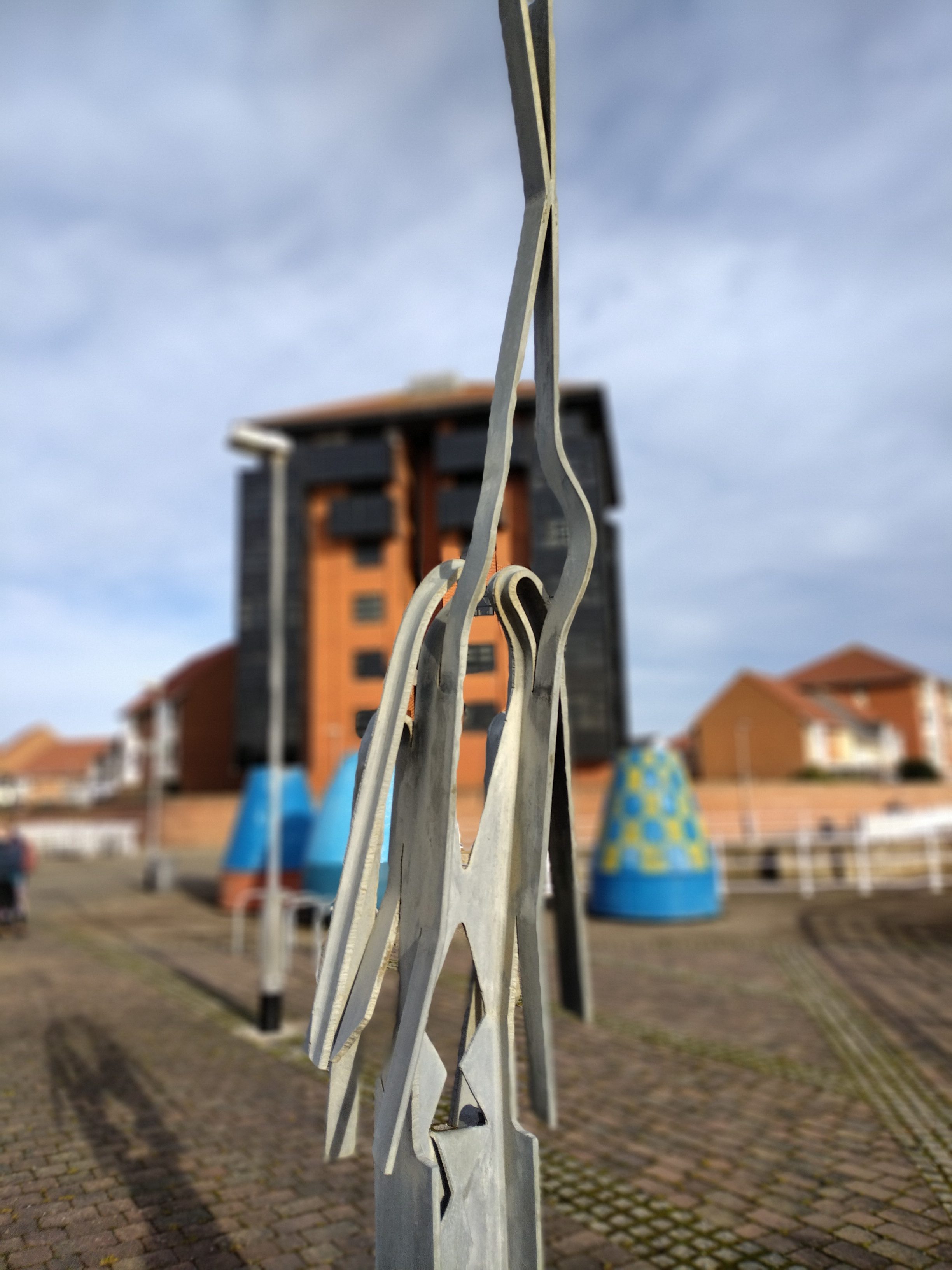 A portrait shot of a sculpture from the Nokia G60 5G.