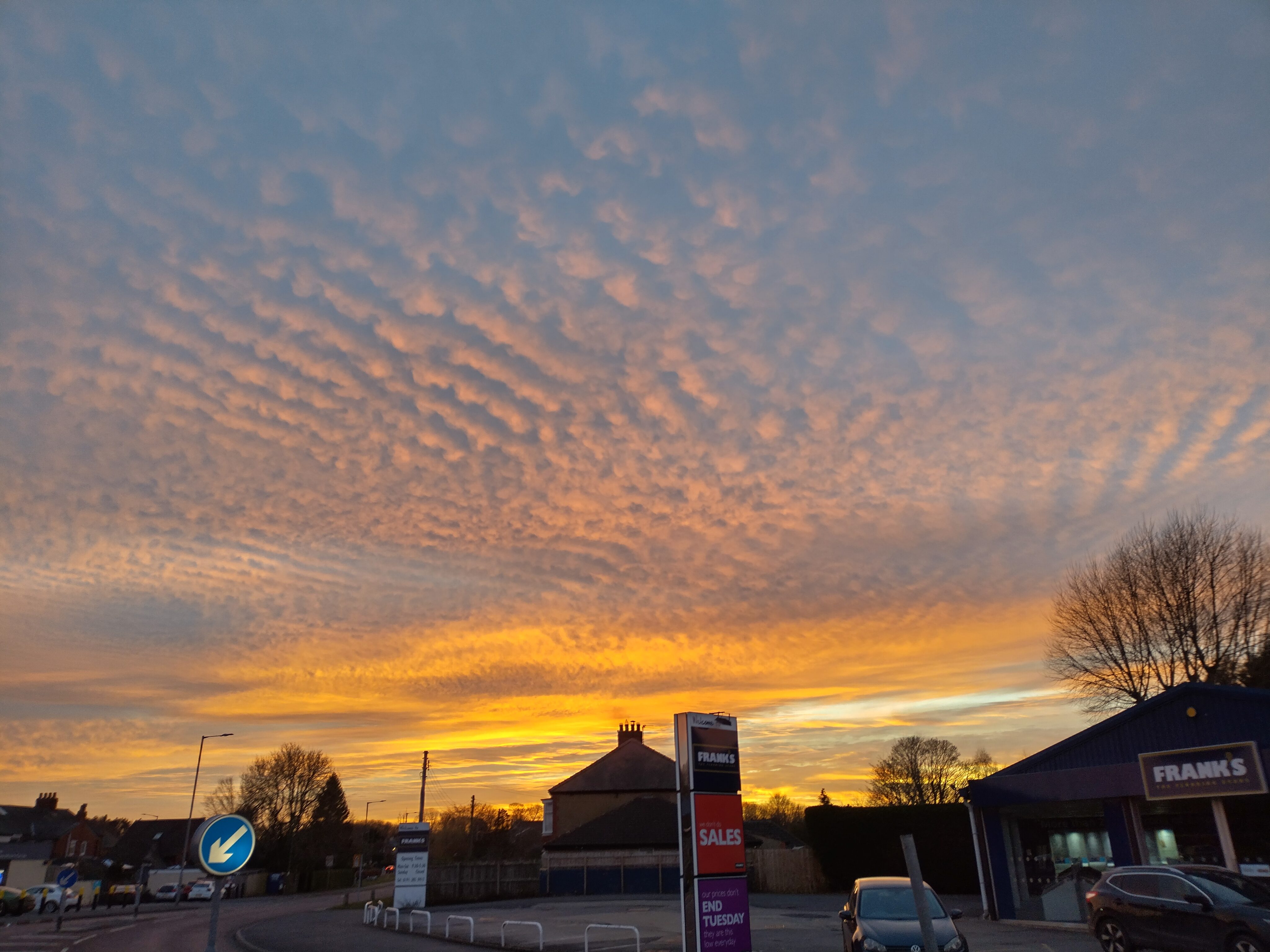 A night time sky on the Nokia G60.