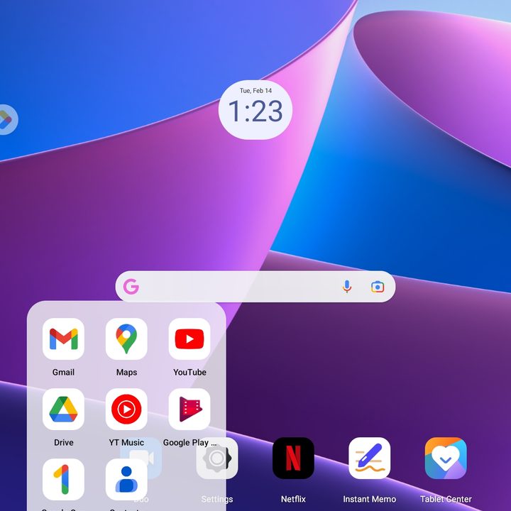 Screenshot of the Lenovo Tab M10 Plus (Gen 3).
