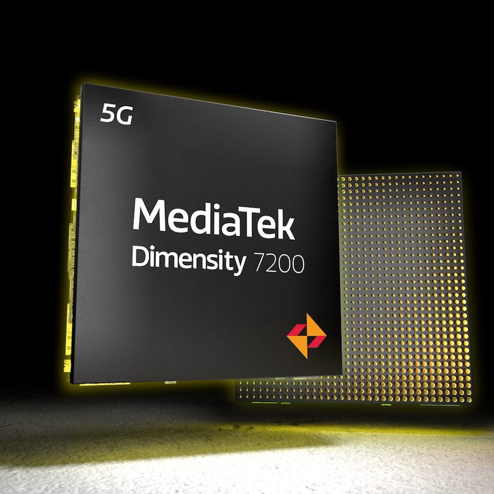 A render of the MediaTek Dimensity 7200 smartphone processor.