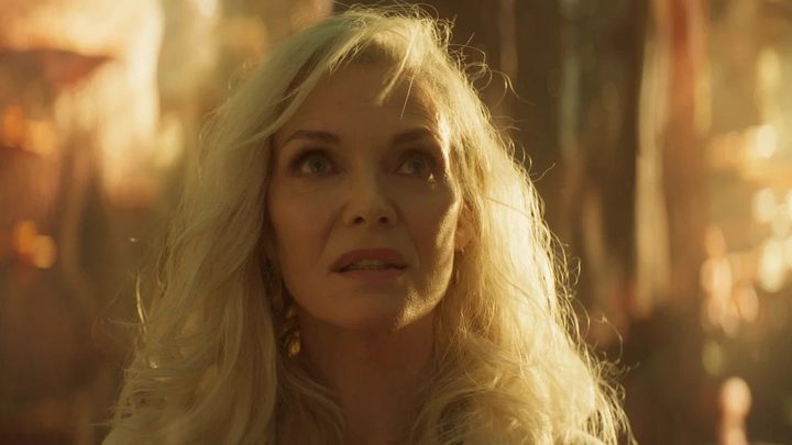 Janet Van Dyne looks up in Ant-Man 3.