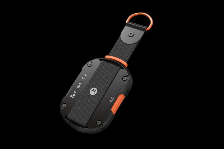 The Motorola Defy Satellite Link dongle.