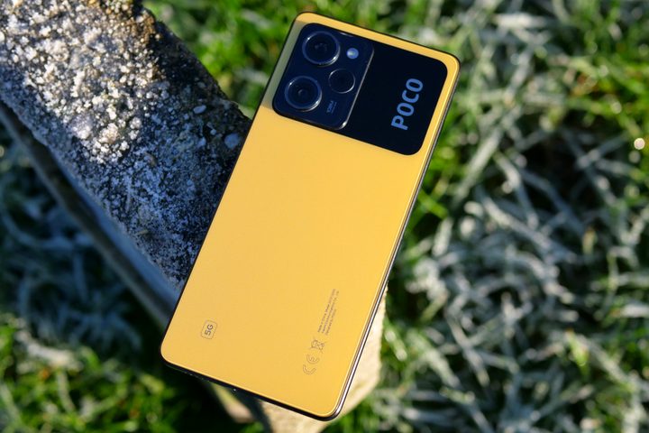 The back of the Poco X5 Pro.