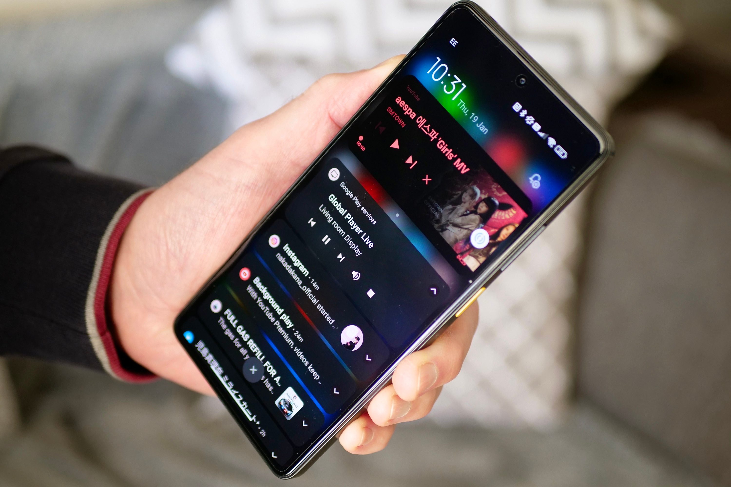 Notifications on the Poco X5 Pro.
