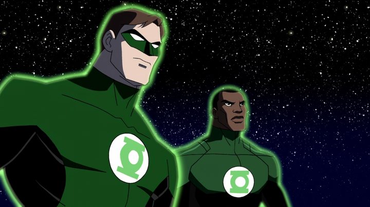 Hal Jordan and John Stewart in "Young Justice."