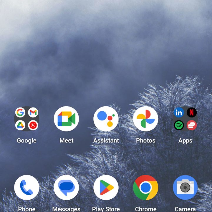 The Nokia G60's home page.
