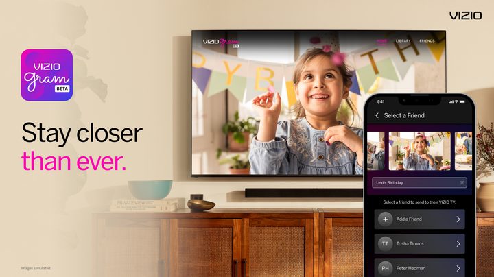Viziogram photo and video sharing.