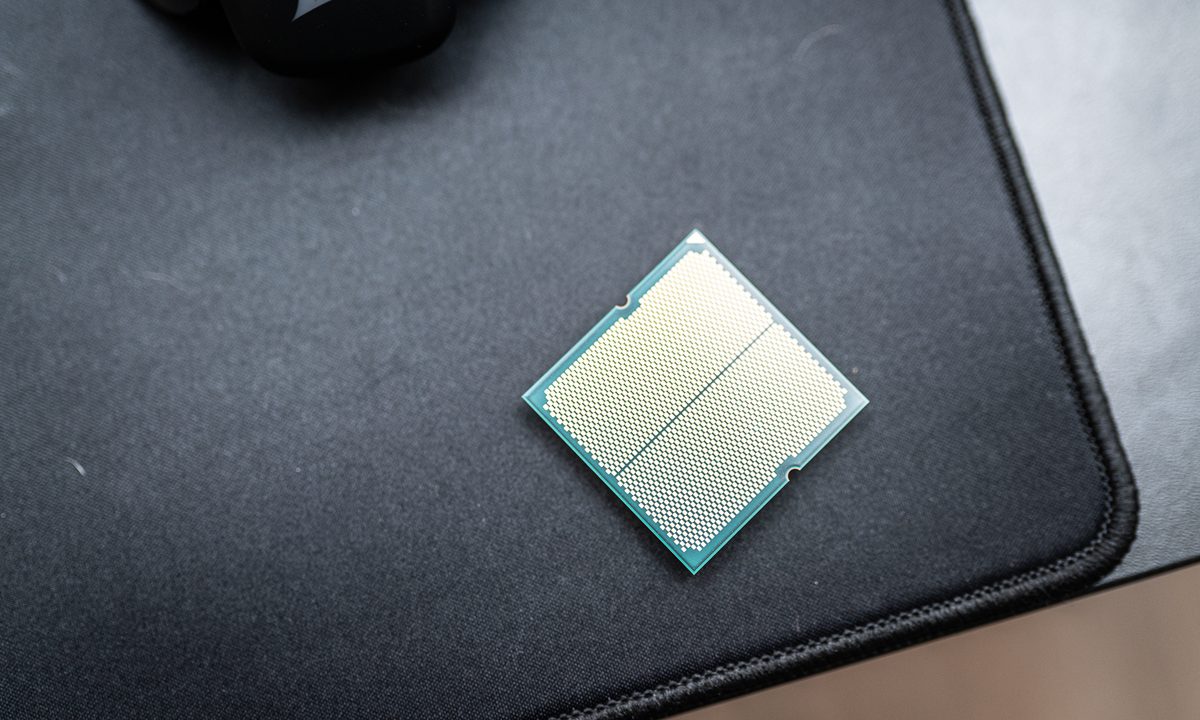 The bottom of the AMD Ryzen 9 7950X3D