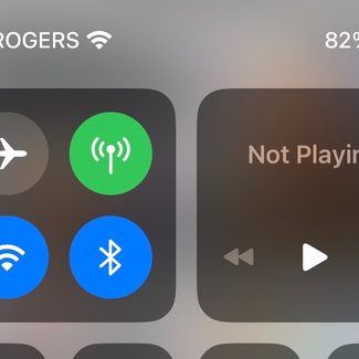 AirPlay audio option inside the Control Center for iOS.