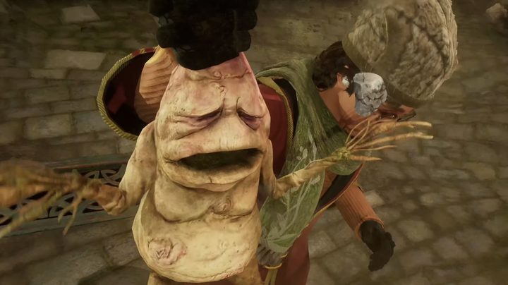 Student holding a wailing mandrakes in Hogwarts Legacy.