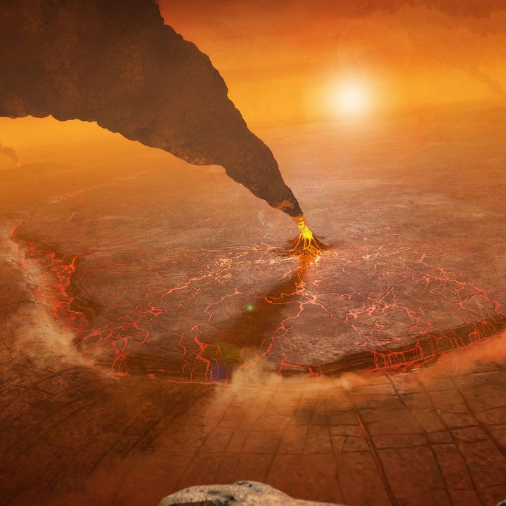 The large Quetzalpetlatl Corona located in Venus’ southern hemisphere depicts active volcanism and a subduction zone.