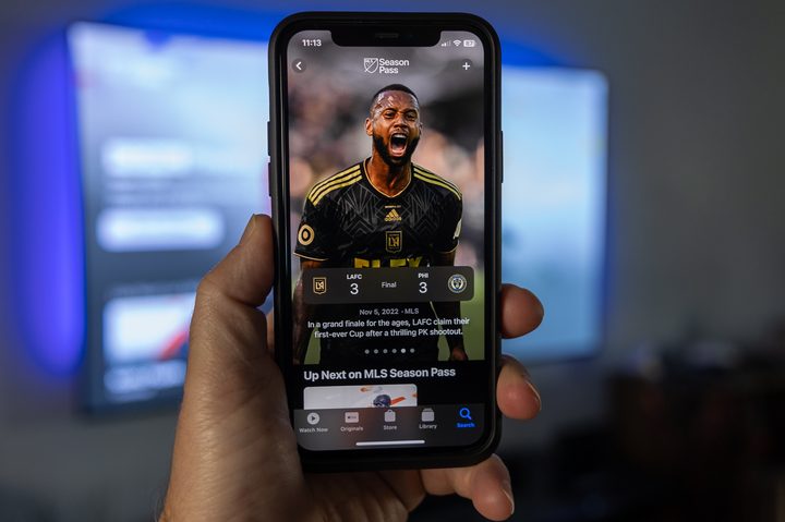 MLS Season Pass on an iPhone.
