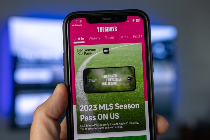 MLS Season Pass on T-Mobile Tuesday app.