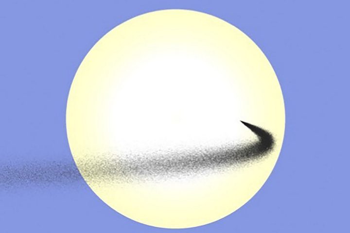 Dust cloud around Earth