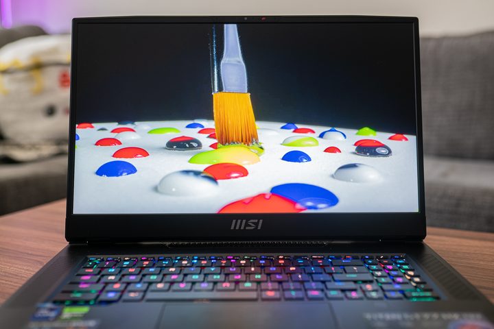 An HDR demo playing on the MSI GT77 Titan.