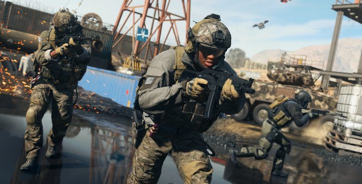 Characters shooting in Call of Duty: Modern Warfare 2.