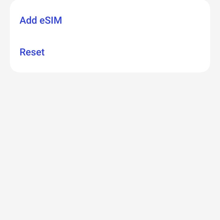 Screenshot showing the steps for setting up eSIM on a OnePlus 11.