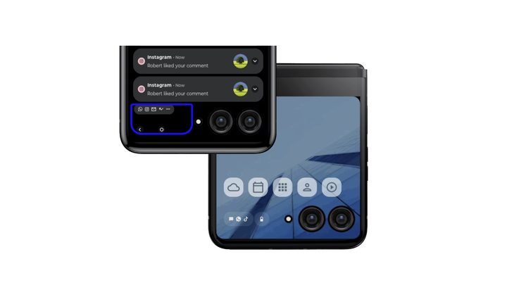 Leaked render of a new Motorola Razr phone