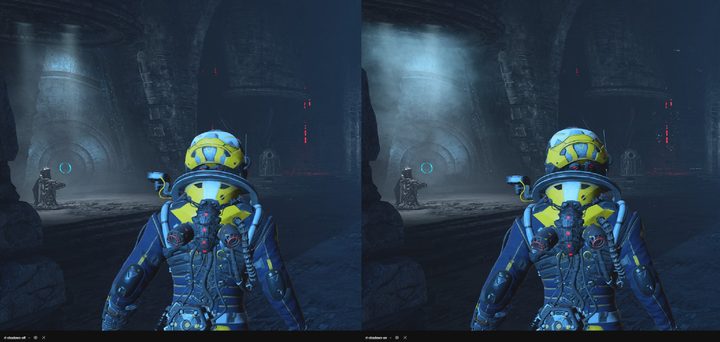 Ray-traced-shadows in Returnal on PC.