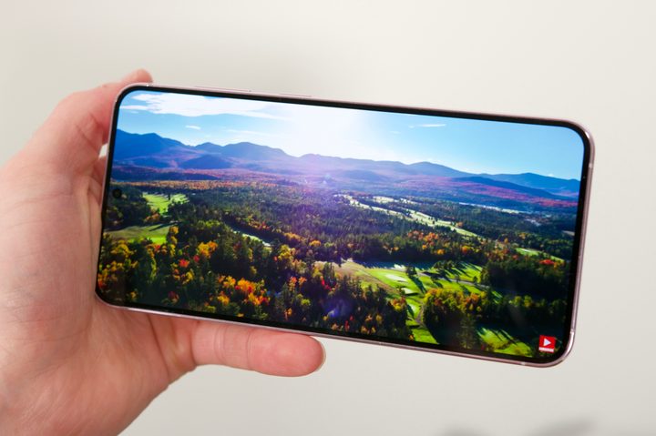 A video playing on the Samsung Galaxy S23 Plus.