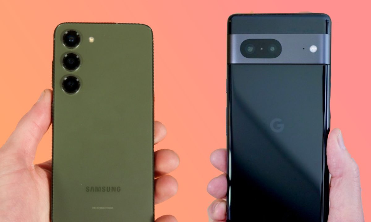 Samsung Galaxy S23 and Google Pixel 7.
