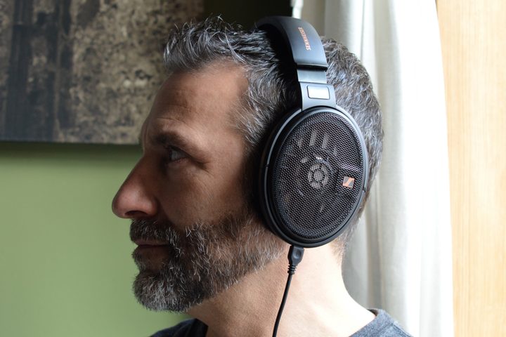 Man wearing Sennheiser HD 660S2.