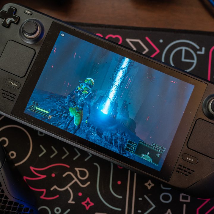 Returnal running on the Steam Deck.