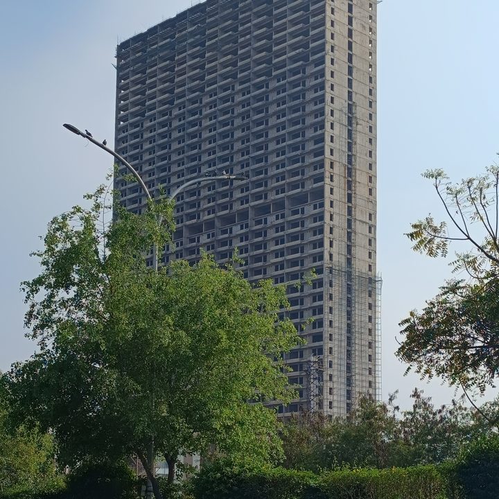 Multi-storey building under construction captured by Redmi Note 12 Pro Plus.