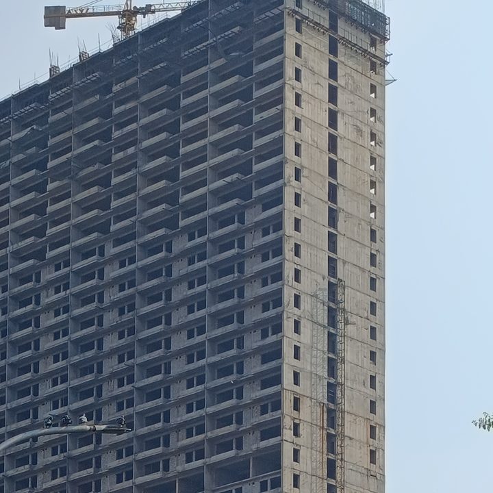 Multi-storey building under construction captured by Redmi Note 12 Pro Plus.