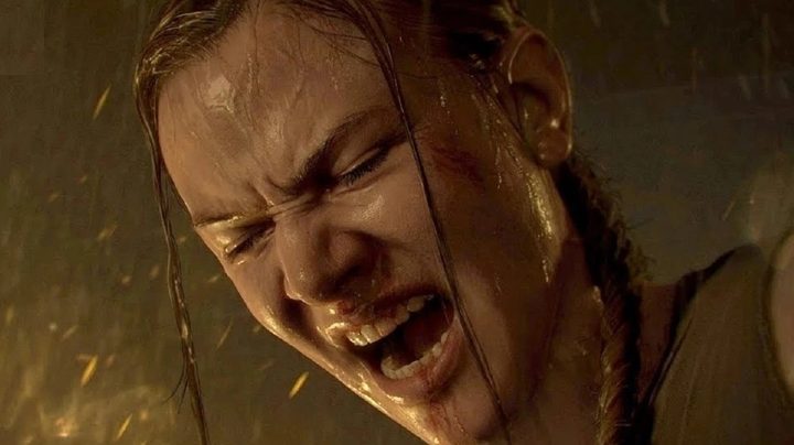Abby screaming in The Last of Us Part II