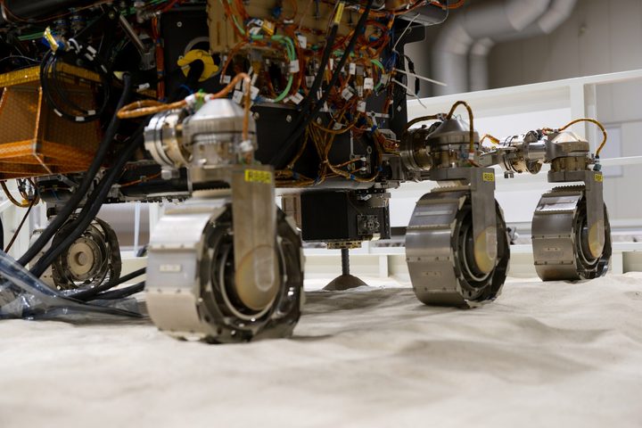ESA’s Rosalind Franklin twin rover is back on its wheels and drilled down 1.7 metres into a martian-like ground in Italy – about 25 times deeper than any other rover has ever attempted on Mars. The test rover, known as Amalia, also collected samples for analysis under the watchful eye of European science teams.