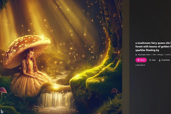 Bing Image Creator makes beautiful images but errors are likely.