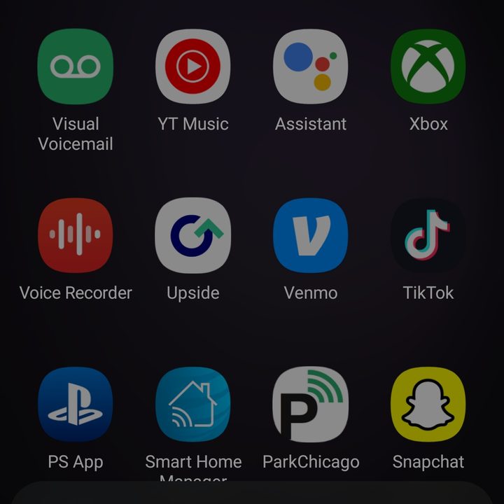 A screenshot of Bixby open and listening for the S23.