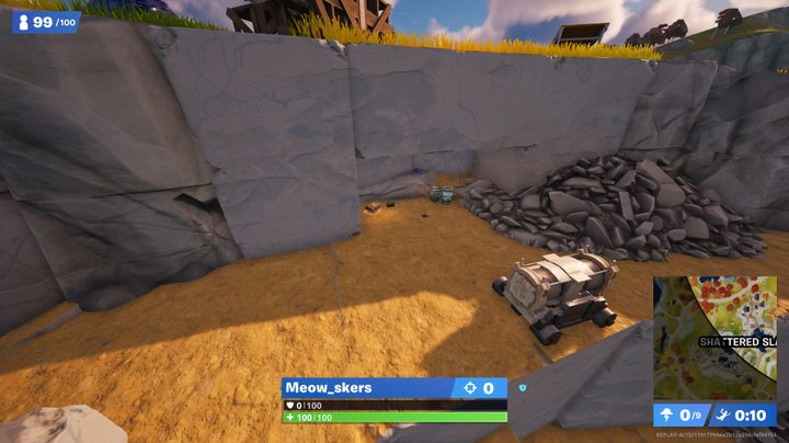 Hidden location in Fortnite.