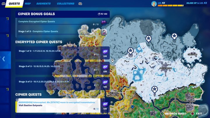 List of quests in Fortnite.