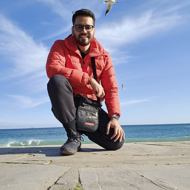 Prakhar Khanna in Costa Brava beach, Spain.