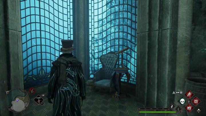 A giant squid tentacle on a window.